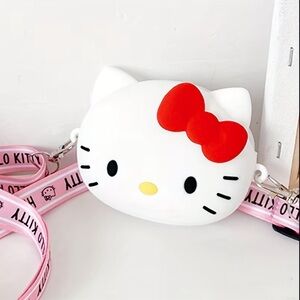 Hello Kitty Silicone Large Crossbody Bag White Kawaii